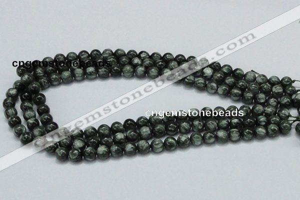 CSH02 15.5 inches 8mm round natural seraphinite gemstone beads