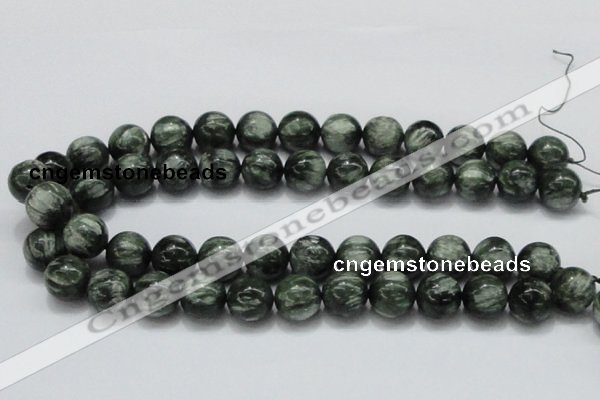 CSH06 15.5 inches 16mm round natural seraphinite gemstone beads