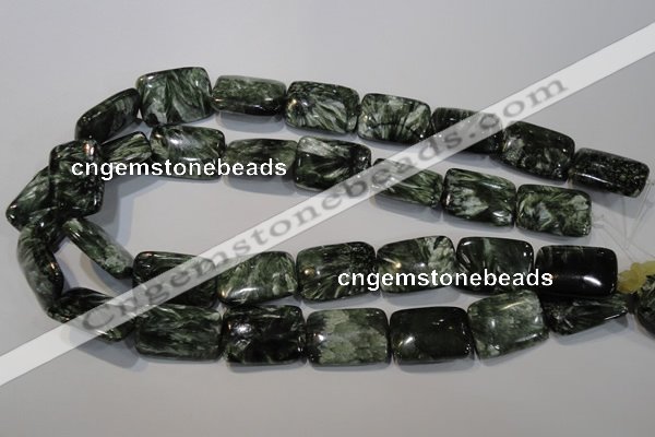 CSH115 15.5 inches 18*25mm rectangle natural seraphinite gemstone beads