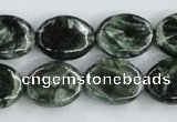 CSH14 15.5 inches 13*18mm oval natural seraphinite beads wholesale