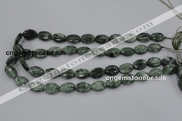 CSH50 15.5 inches 15*20mm oval natural seraphinite gemstone beads