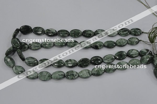 CSH55 15.5 inches 12*16mm oval natural seraphinite gemstone beads