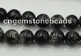 CSI02 15.5 inches 10mm round silver scale stone beads wholesale