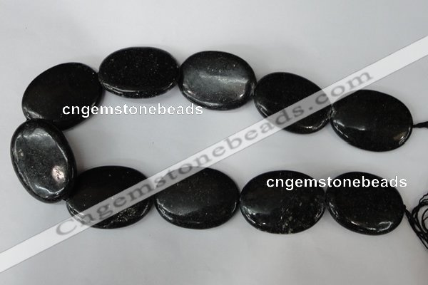 CSI100 15.5 inches 30*40mm oval silver scale stone beads wholesale