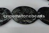 CSI98 15.5 inches 22*30mm oval silver scale stone beads wholesale