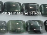 CSJ207 15.5 inches 15*20mm rectangle serpentine jade gemstone beads