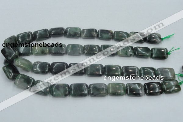 CSJ207 15.5 inches 15*20mm rectangle serpentine jade gemstone beads