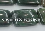 CSJ208 15.5 inches 22*30mm rectangle serpentine jade gemstone beads