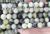 CSJ303 15.5 inches 10mm round serpentine new jade beads wholesale