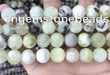 CSJ305 15.5 inches 14mm round serpentine new jade beads wholesale