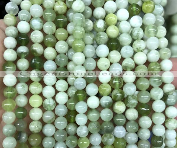 CSJ330 15 inches 4mm round Xiuyu jade beads wholesale