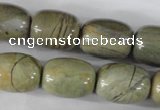 CSL107 15.5 inches 16*20mm drum silver leaf jasper beads wholesale