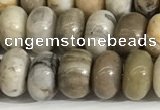 CSL163 15.5 inches 5*8mm rondelle 

sliver leaf jasper beads wholesale