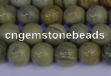 CSL202 15.5 inches 8mm round silver leaf jasper beads wholesale