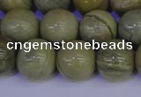 CSL205 15.5 inches 14mm round silver leaf jasper beads wholesale