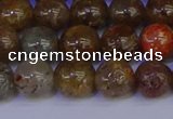 CSL223 15.5 inches 10mm round gold leaf jasper beads wholesale