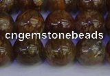 CSL225 15.5 inches 14mm round gold leaf jasper beads wholesale