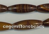 CSL82 15.5 inches 10*30mm rice silver leaf jasper beads wholesale