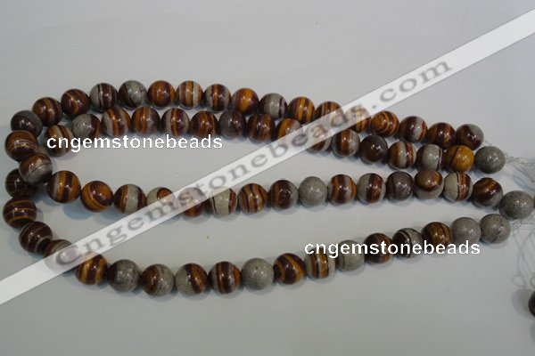 CSL83 15.5 inches 12mm round silver leaf jasper beads wholesale