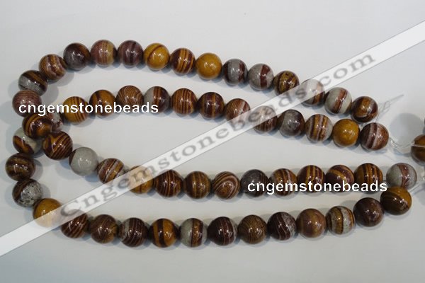 CSL84 15.5 inches 14mm round silver leaf jasper beads wholesale