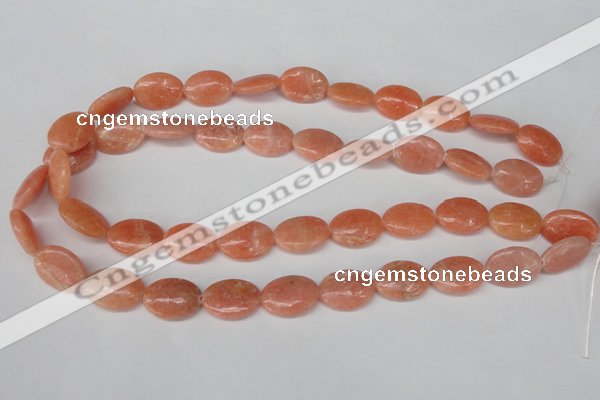 CSM35 15.5 inches 13*18mm oval salmon stone beads wholesale