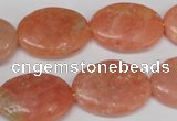 CSM37 15.5 inches 18*24mm oval salmon stone beads wholesale