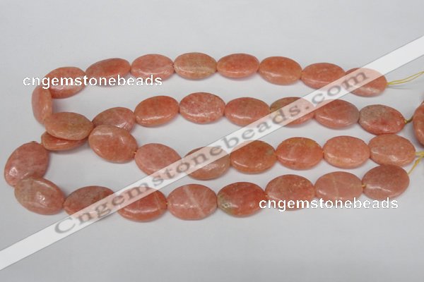 CSM37 15.5 inches 18*24mm oval salmon stone beads wholesale