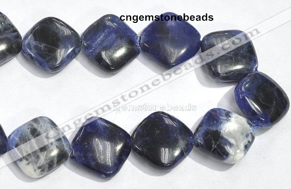 CSO04 15.5 inches 10mm rhombus A grade sodalite beads wholesale