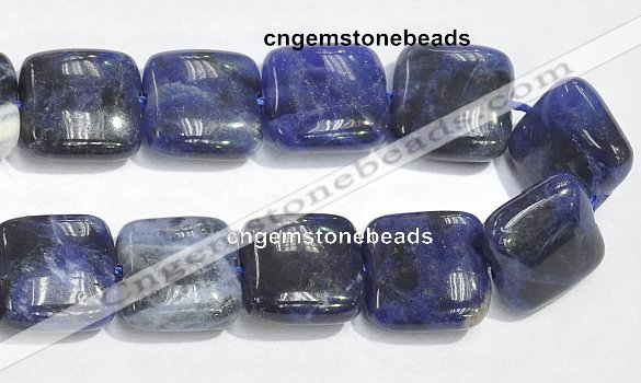 CSO06 15.5 inches 8mm square A grade sodalite beads wholesale