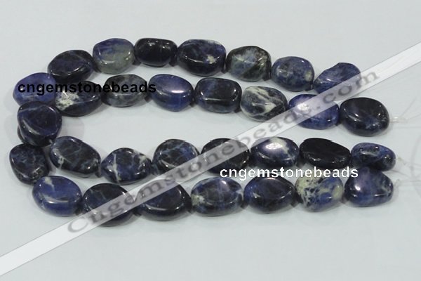 CSO100 15.5 inches 18*25mm freeform sodalite gemstone beads