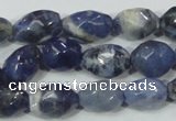 CSO101 15.5 inches 10*14mm faceted nugget sodalite gemstone beads