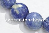 CSO19 10mm faceted round AB grade sodalite beads wholesale