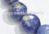 CSO21 AB grade 14mm faceted round sodalite beads wholesale