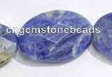 CSO26 15.5 inches A grade 10*14mm faceted oval sodalite beads