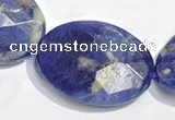 CSO27 15.5 inches faceted oval 13*18mm A grade sodalite beads