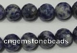 CSO304 15.5 inches 12mm faceted round Brazilian sodalite beads