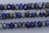 CSO32 15.5 inches 4*8mm faceted rondelle sodalite gemstone beads