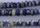 CSO33 15.5 inches 5*10mm faceted rondelle sodalite gemstone beads