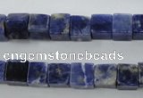 CSO351 15.5 inches 8*8mm cube natural sodalite gemstone beads