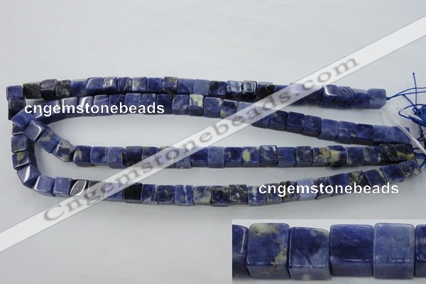 CSO351 15.5 inches 8*8mm cube natural sodalite gemstone beads