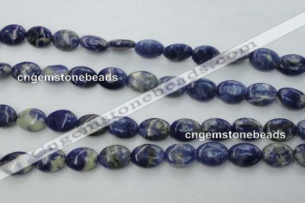 CSO371 15.5 inches 10*14mm oval natural sodalite gemstone beads