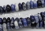 CSO40 15.5 inches 5*10mm rondelle sodalite gemstone beads wholesale