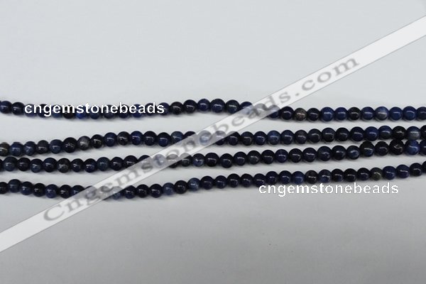 CSO400 15.5 inches 4mm round dyed sodalite gemstone beads