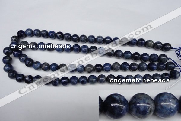 CSO403 15.5 inches 10mm round dyed sodalite gemstone beads