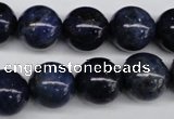 CSO405 15.5 inches 14mm round dyed sodalite gemstone beads