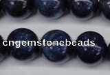 CSO407 15.5 inches 18mm round dyed sodalite gemstone beads