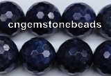 CSO418 15.5 inches 20mm faceted round dyed sodalite gemstone beads