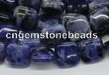 CSO43 15.5 inches 12*12mm square sodalite gemstone beads wholesale