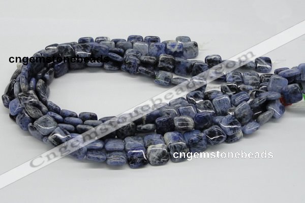 CSO44 15.5 inches 14*14mm square sodalite gemstone beads wholesale