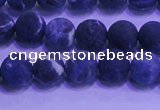 CSO454 15.5 inches 6mm round matte sodalite gemstone beads